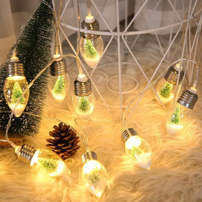 Christmas Vintage Decor String Light Led Bulbs String Lights