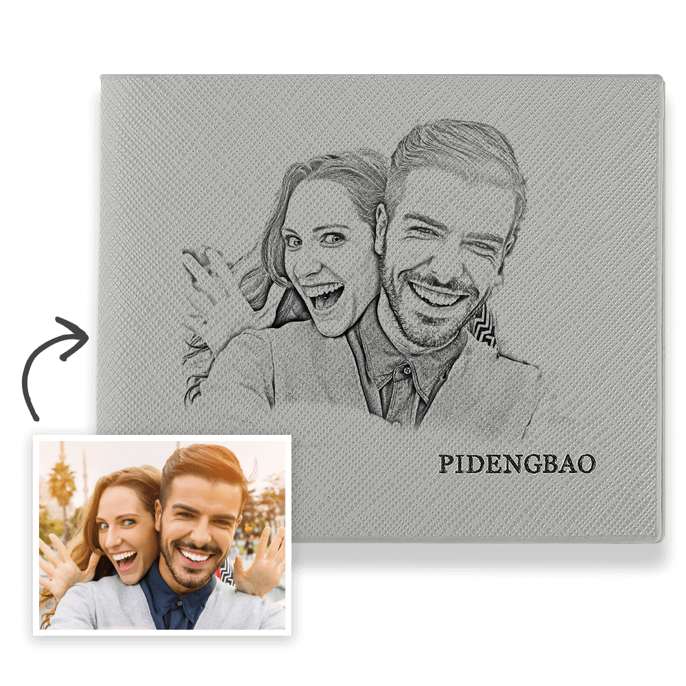 Custom Stylish Photo Printed PU Leather Wallet – Personalized Gift Choice